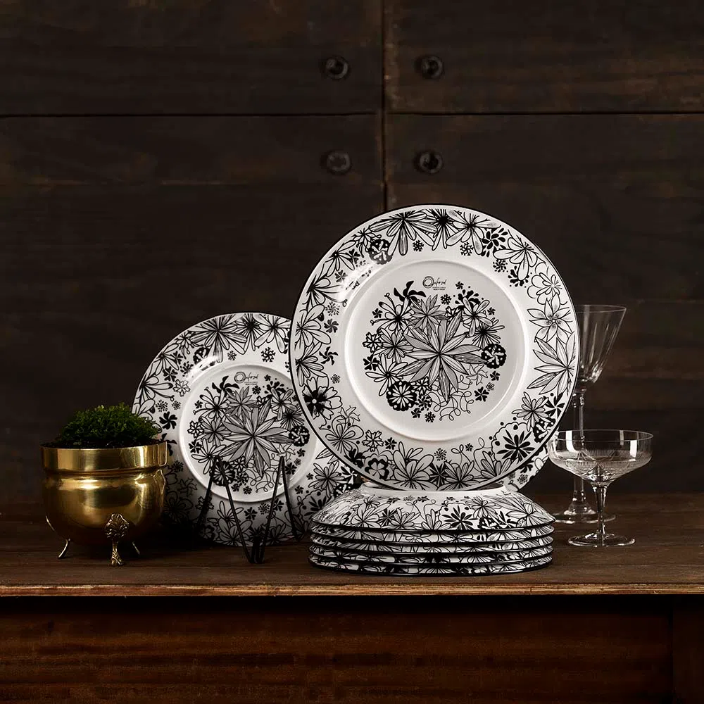 FINAL SALE - Coup Black Forest 20 Pieces Dinnerware Set Service for 4