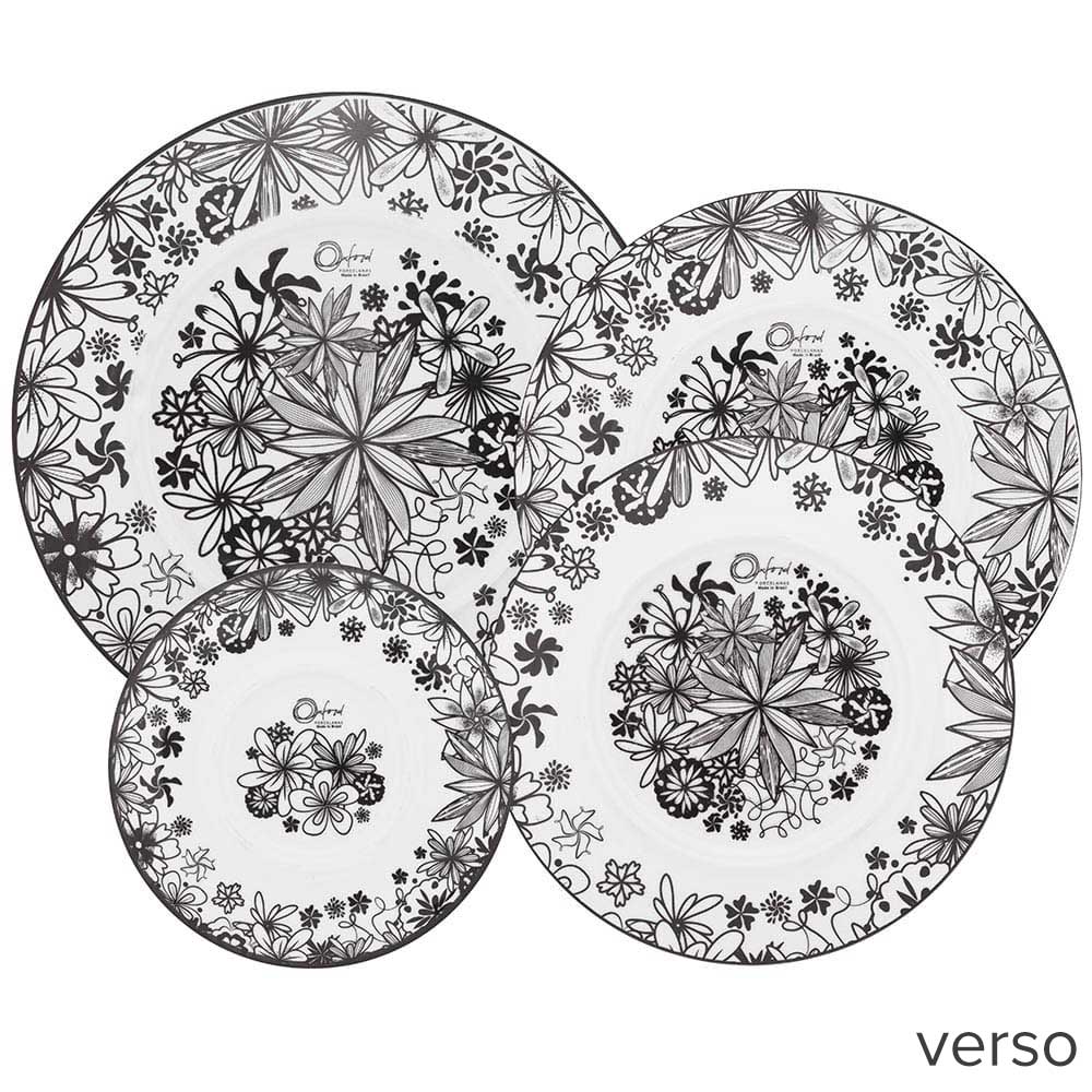 FINAL SALE - Coup Black Forest 20 Pieces Dinnerware Set Service for 4