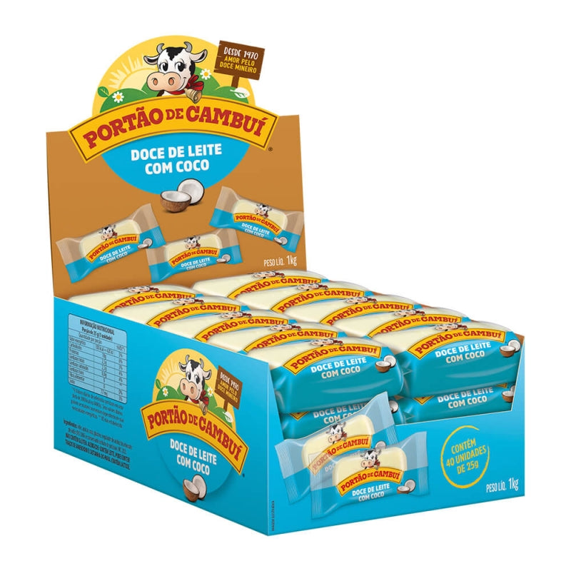 PORTAO DE CAMBUI - Coconut Dulce De Leche Bars 25g **SPECIAL: BB 31/07/2023**