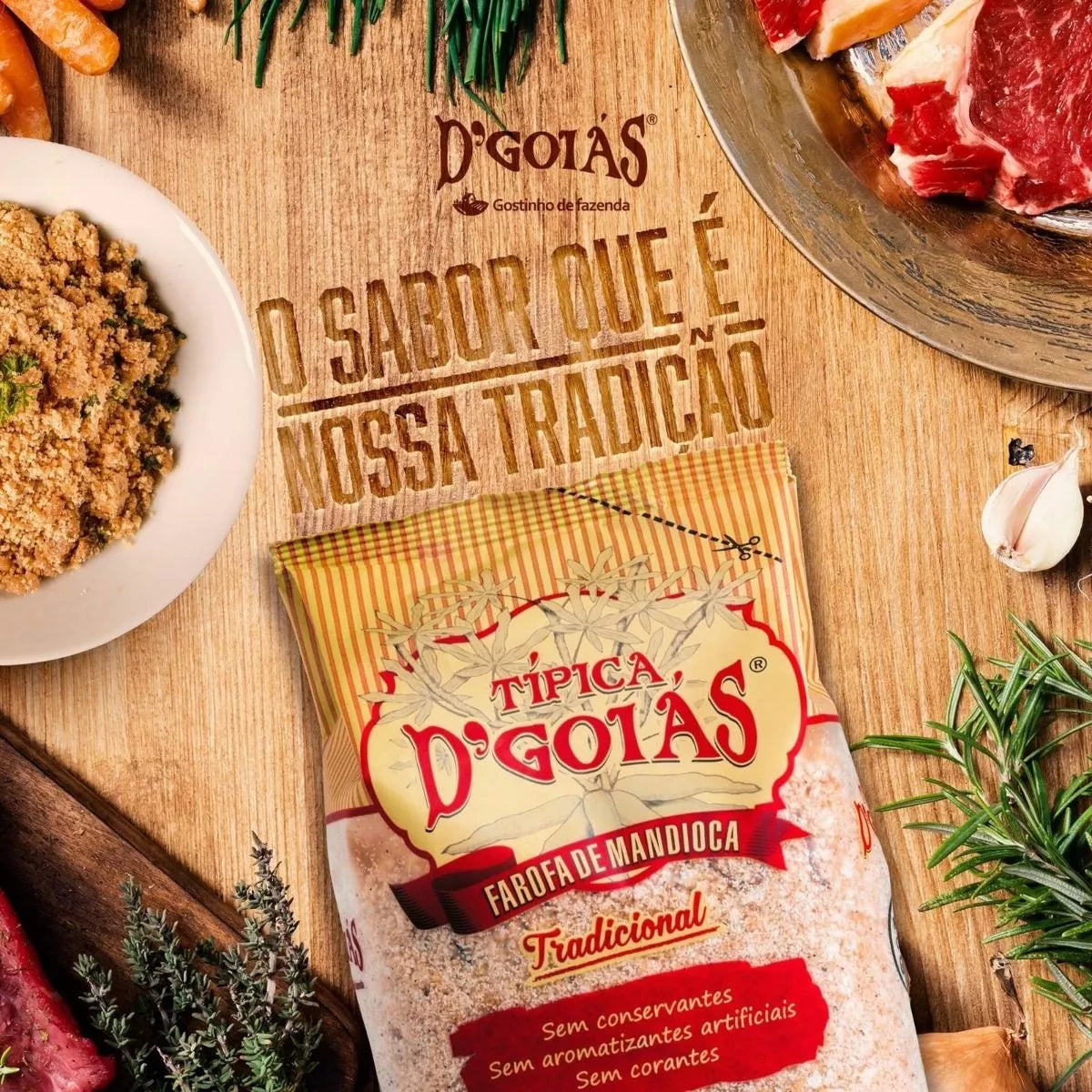 D'GOIAS - Farine de manioc traditionnelle (sans gluten) - 250 g