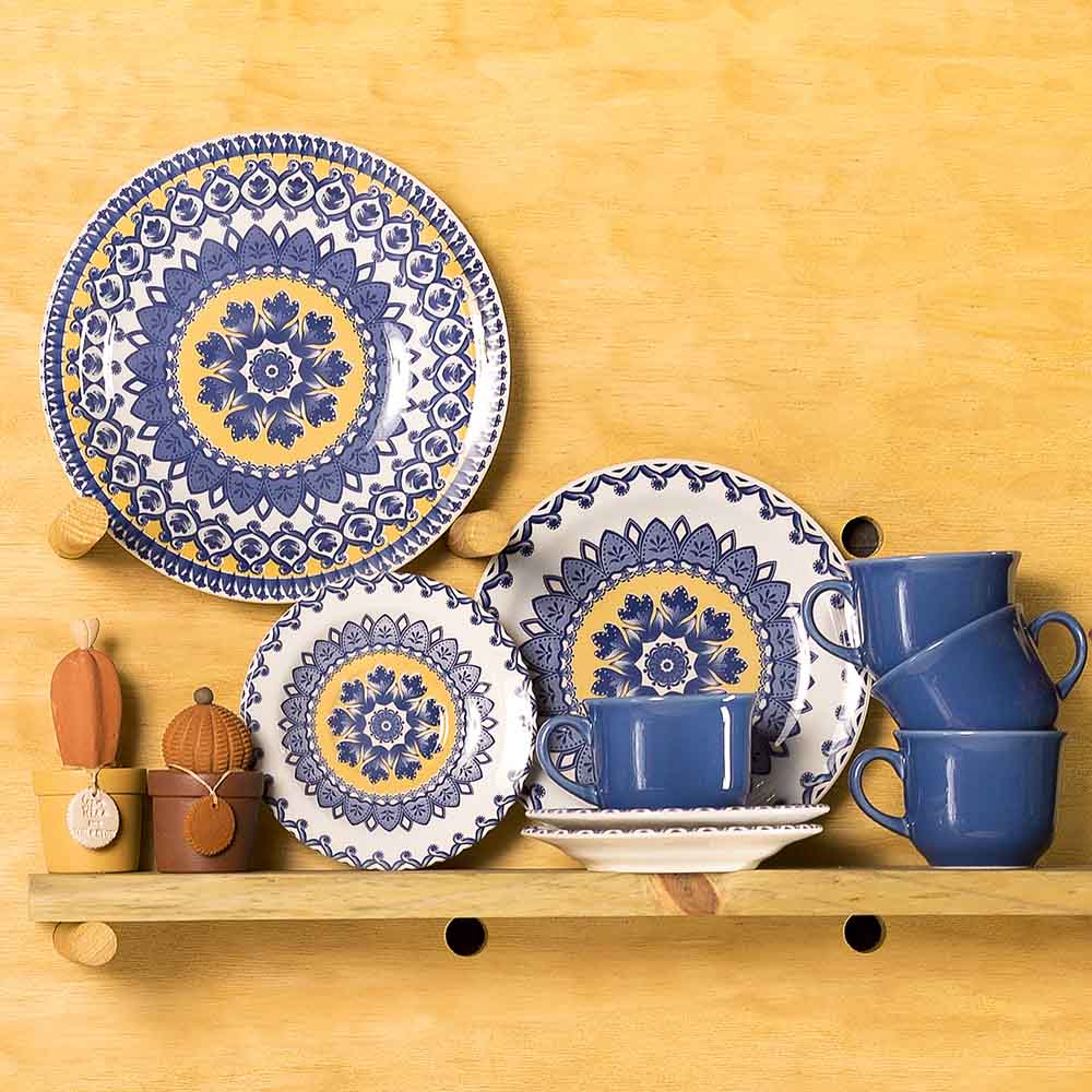 FINAL SALE - Floreal La Carreta 20 Pieces Dinnerware Set Service for 4