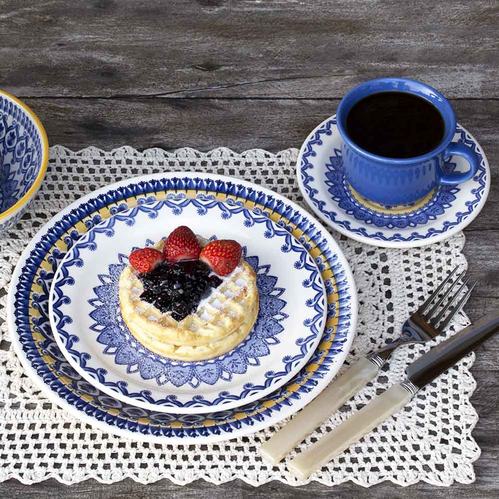 FINAL SALE - Floreal La Carreta 20 Pieces Dinnerware Set Service for 4