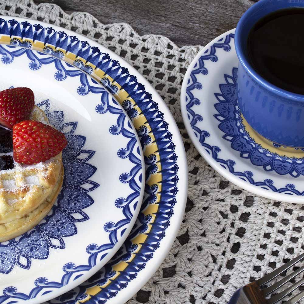 FINAL SALE - Floreal La Carreta 20 Pieces Dinnerware Set Service for 4