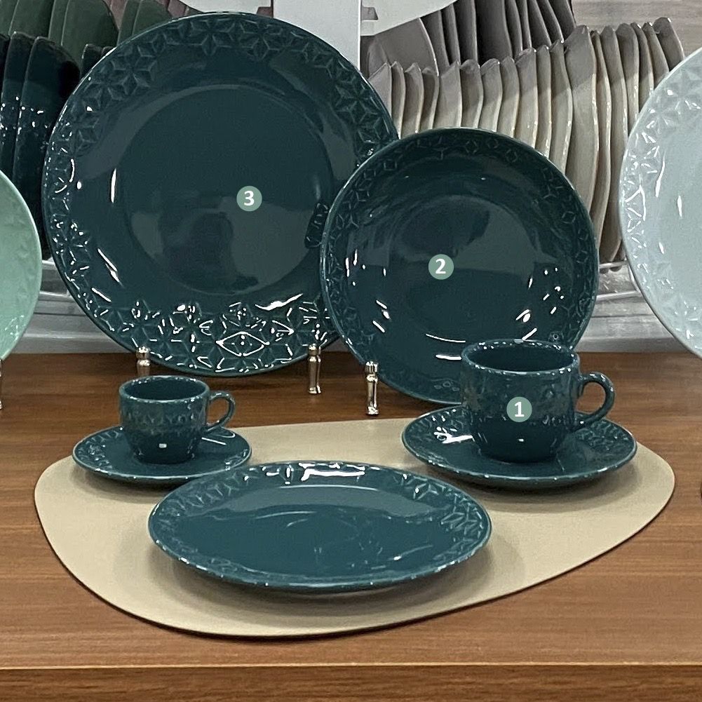 FINAL SALE - Mia Agate 20 Pieces Dinnerware Set Service for 4