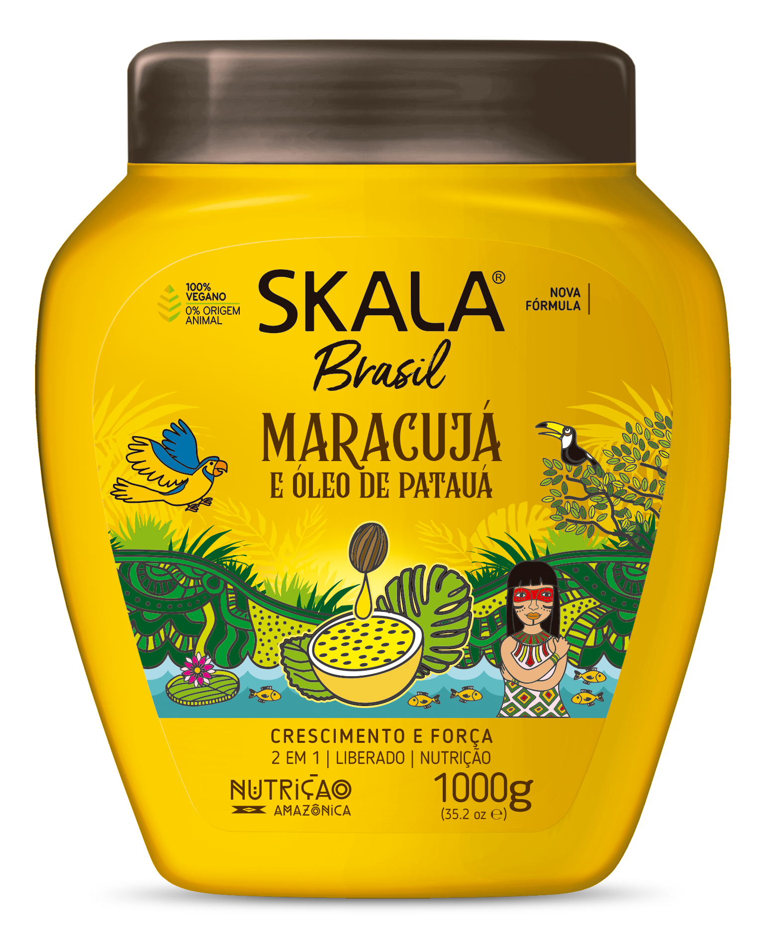 SKALA - Crème capillaire nourrissante au "Fruit de la Passion" et à l'huile de Patauá - 1kg