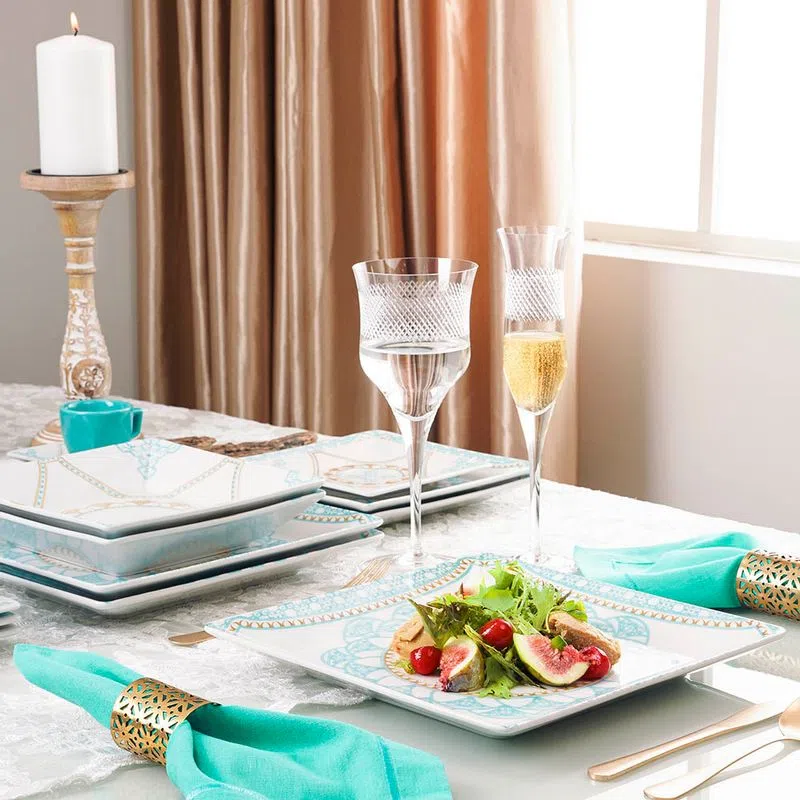 FINAL SALE - Quartier Domo 20 Pieces Dinnerware Set Service for 4