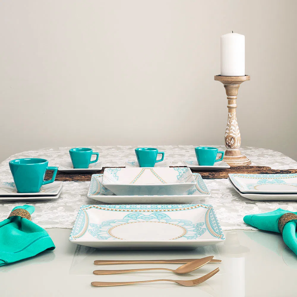 FINAL SALE - Quartier Domo 20 Pieces Dinnerware Set Service for 4