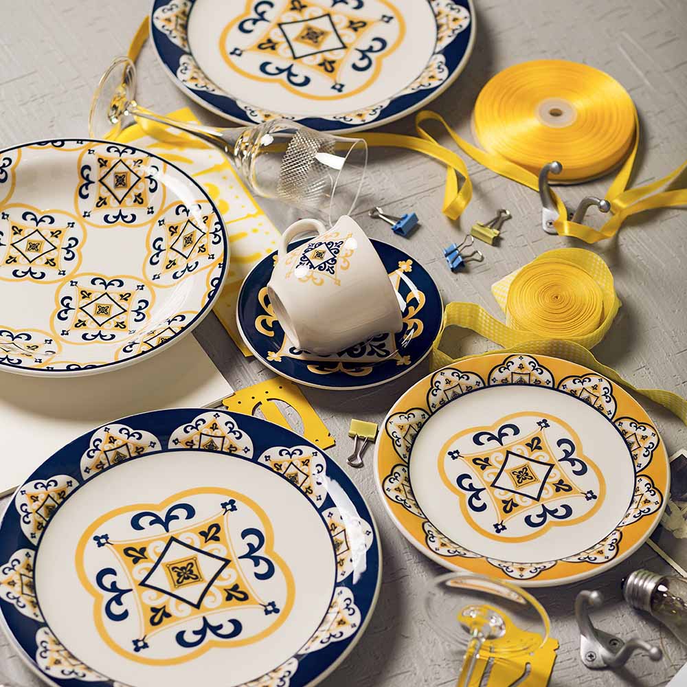 FINAL SALE - Floreal Saint Louis 20 Pieces Dinnerware Set Service for 4