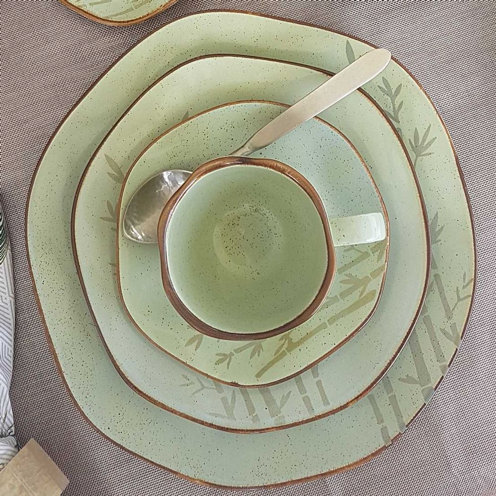FINAL SALE - Ryo Bambu 20 Pieces Dinnerware Set Service for 4