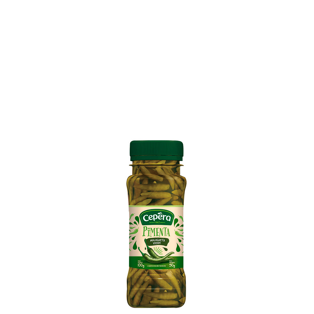 CEPERA - Malagueta GREEN Pepper in vinegar 50g **SPECIAL: BB 25/09/2023**
