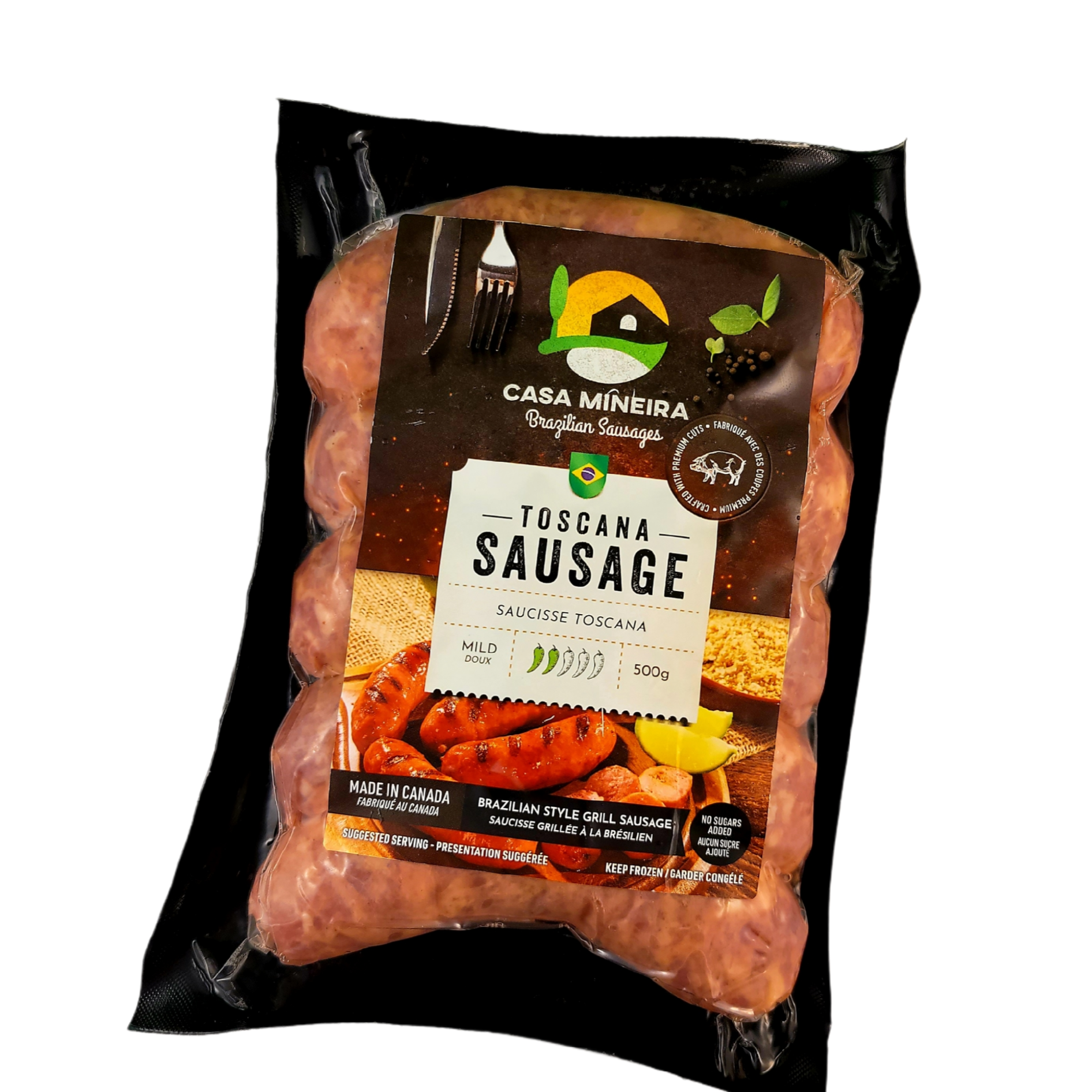 CASA MINEIRA - Toscana Pork Sausage Mild (links) - 500g