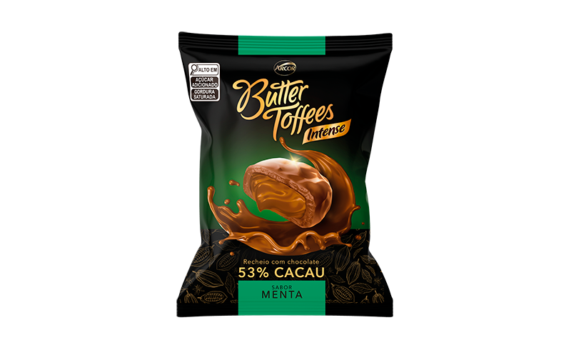 ARCOR - Butter Toffees Chokko candy's (mint) - 90g