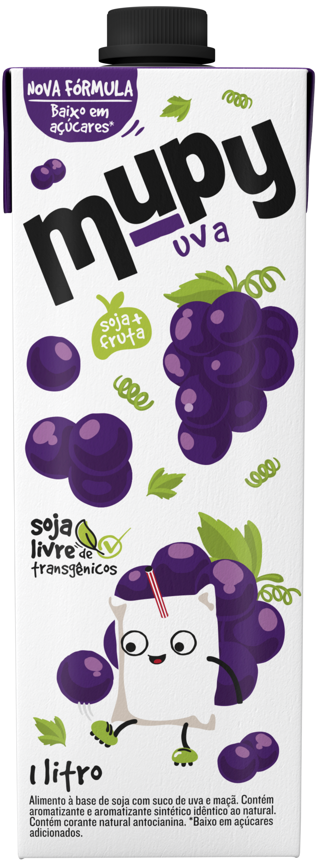 MUPY - Soy Based Drink - Grape - 1000 ml