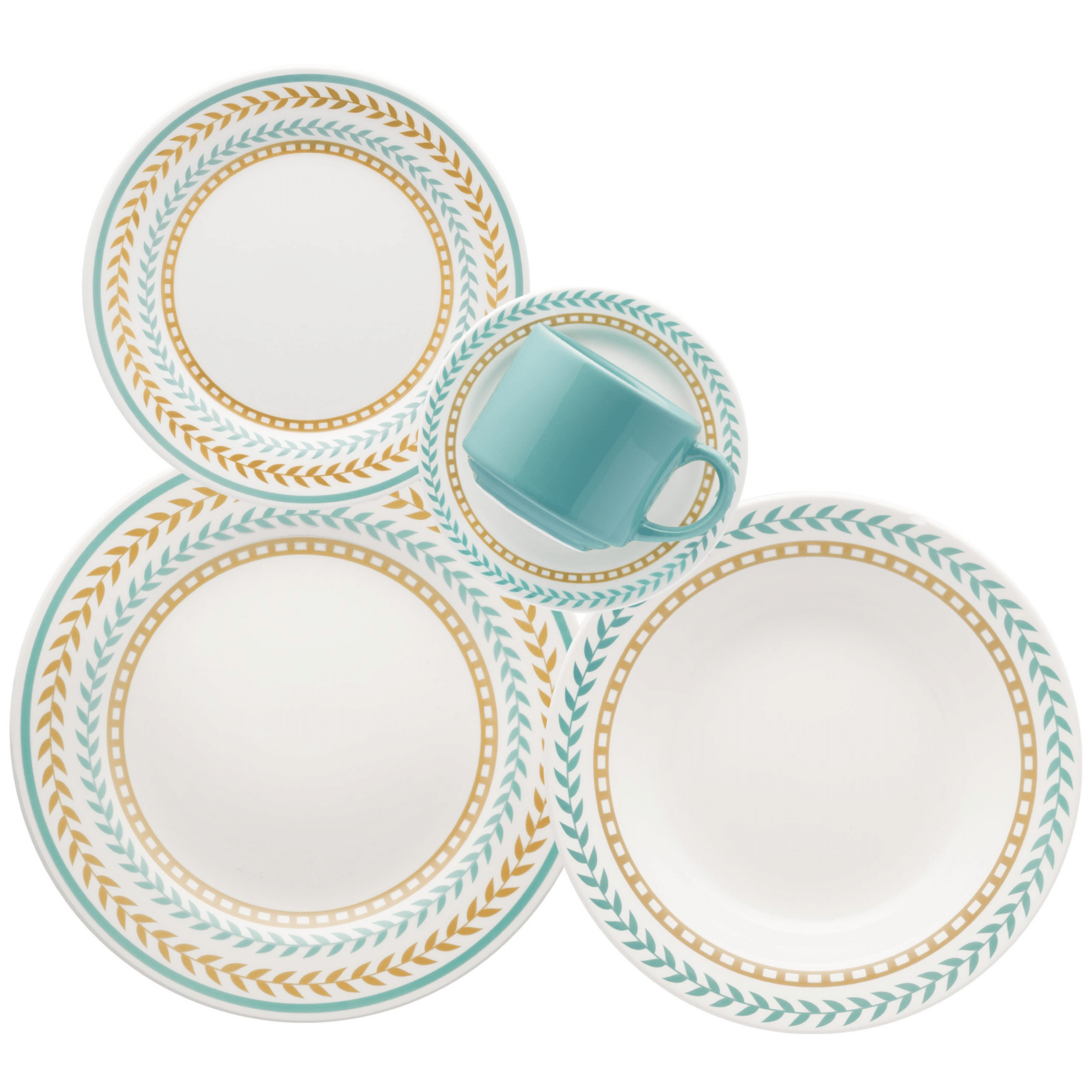 Donna Laurels 20 Pieces Dinnerware Set Service for 4