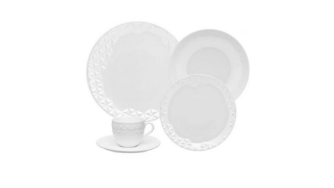 Mia Pearl 20 Pieces Dinnerware Set Service for 4