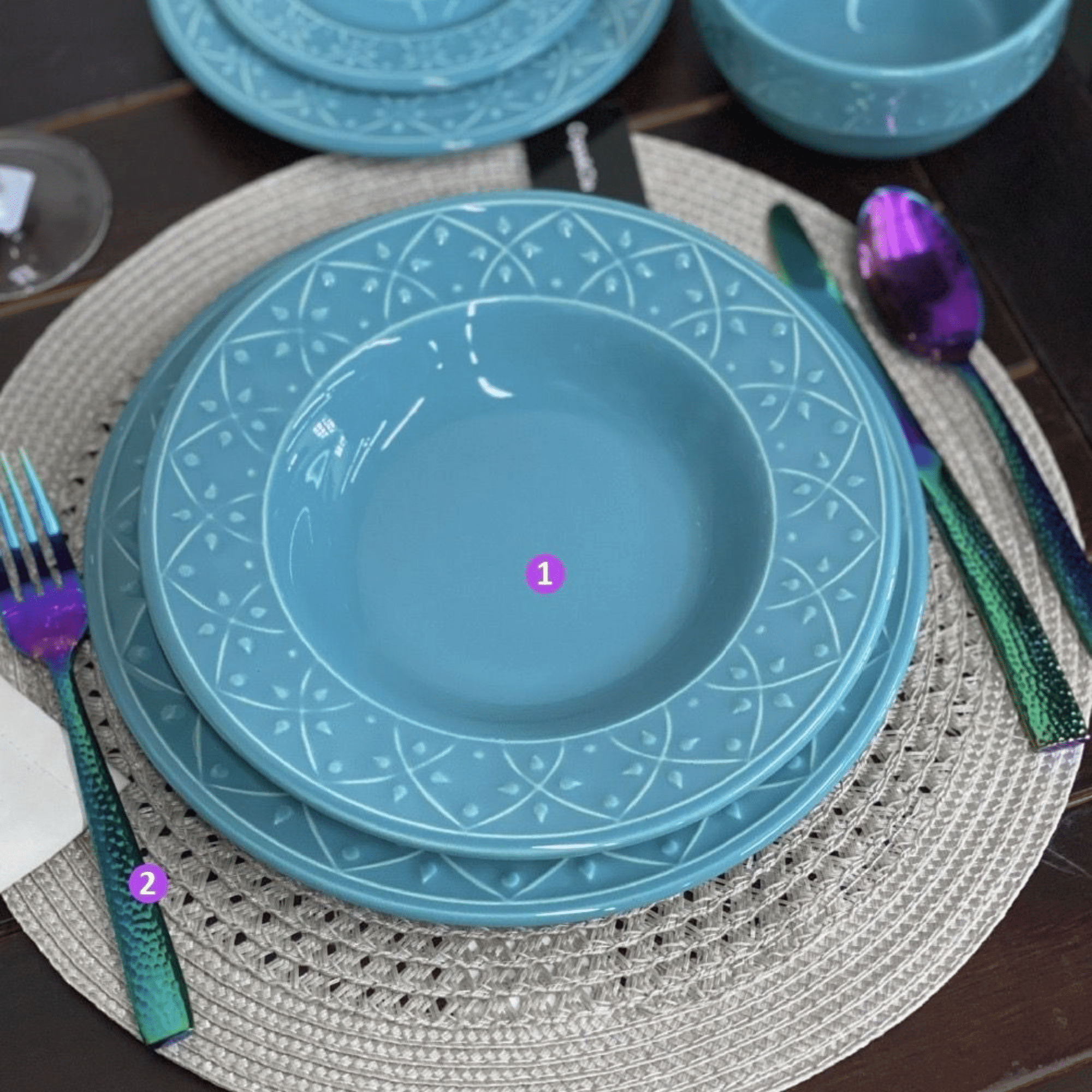 Mendi Bay 20 Pieces Dinnerware Set Service for 4