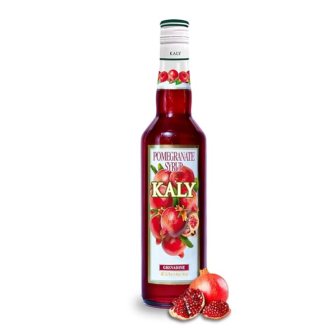 KALY - Xarope Brasileiro - Sabor Natural de Grenadine - 700 ml / 23,7 Fl Oz