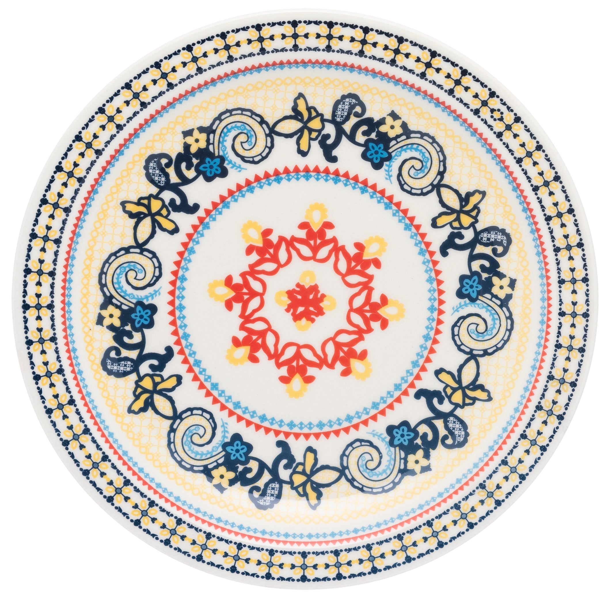 FINAL SALE - Floreal La Pollera 20 Pieces Dinnerware Set Service for 4