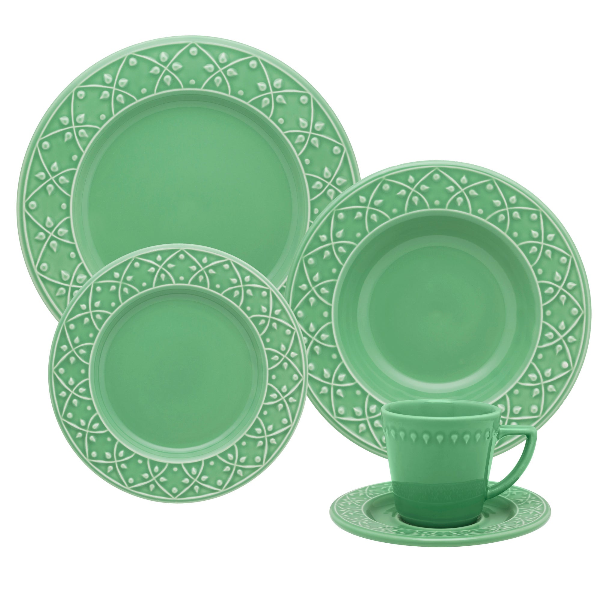 Mendi Sage 20 Pieces Dinnerware Set Service for 4