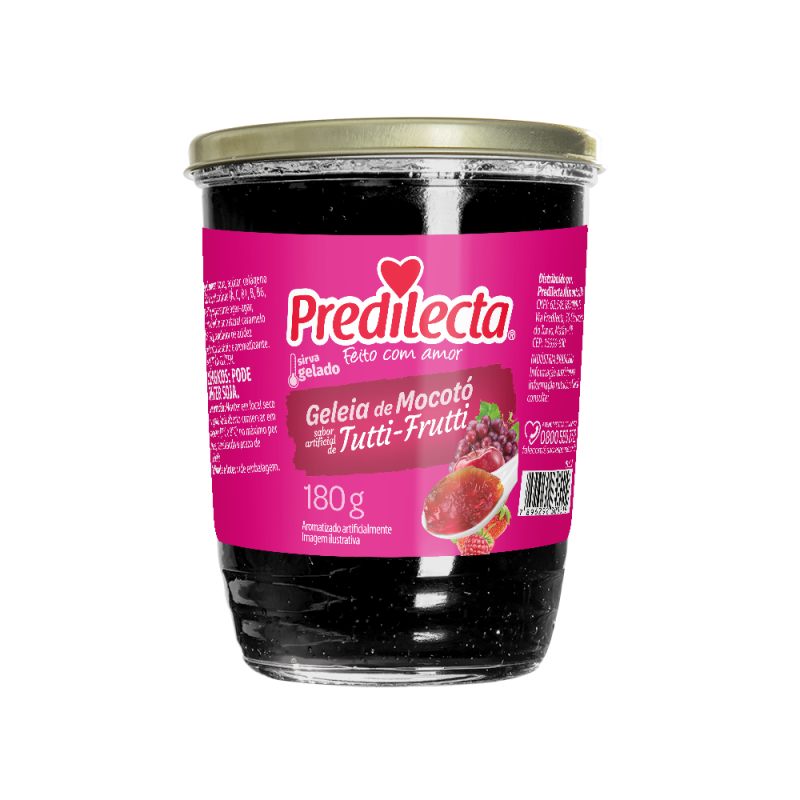 PREDILECTA - Geleia de Mocotó sabor "Tutti-frutti" - 180g