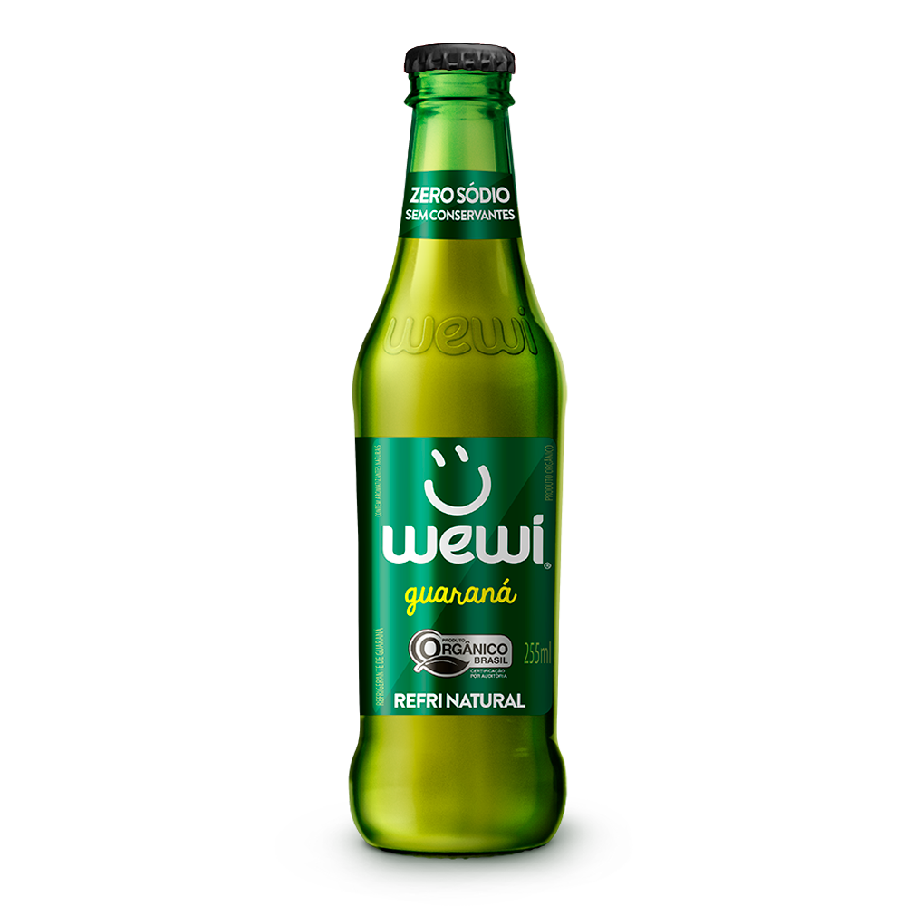 WEWI -  Refrigerante guaraná orgânico (garrafa) - 255ml **ESPECIAL: BB 01/12/2023**