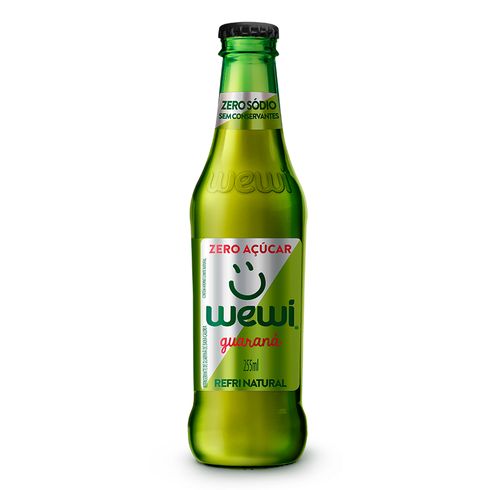 WEWI - Organic guaraná soft drink ZERO SUGAR (bottle)- 255ml