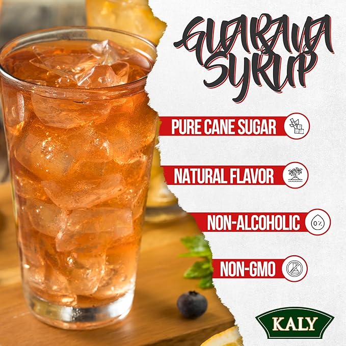 KALY - Sirop Brésilien - Arôme Naturel Guaraná - 700 ml / 23.7 Fl Oz