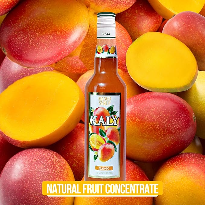 KALY - Sirop Brésilien - Saveur Naturelle de Mangue - 700 ml / 23,7 Fl Oz