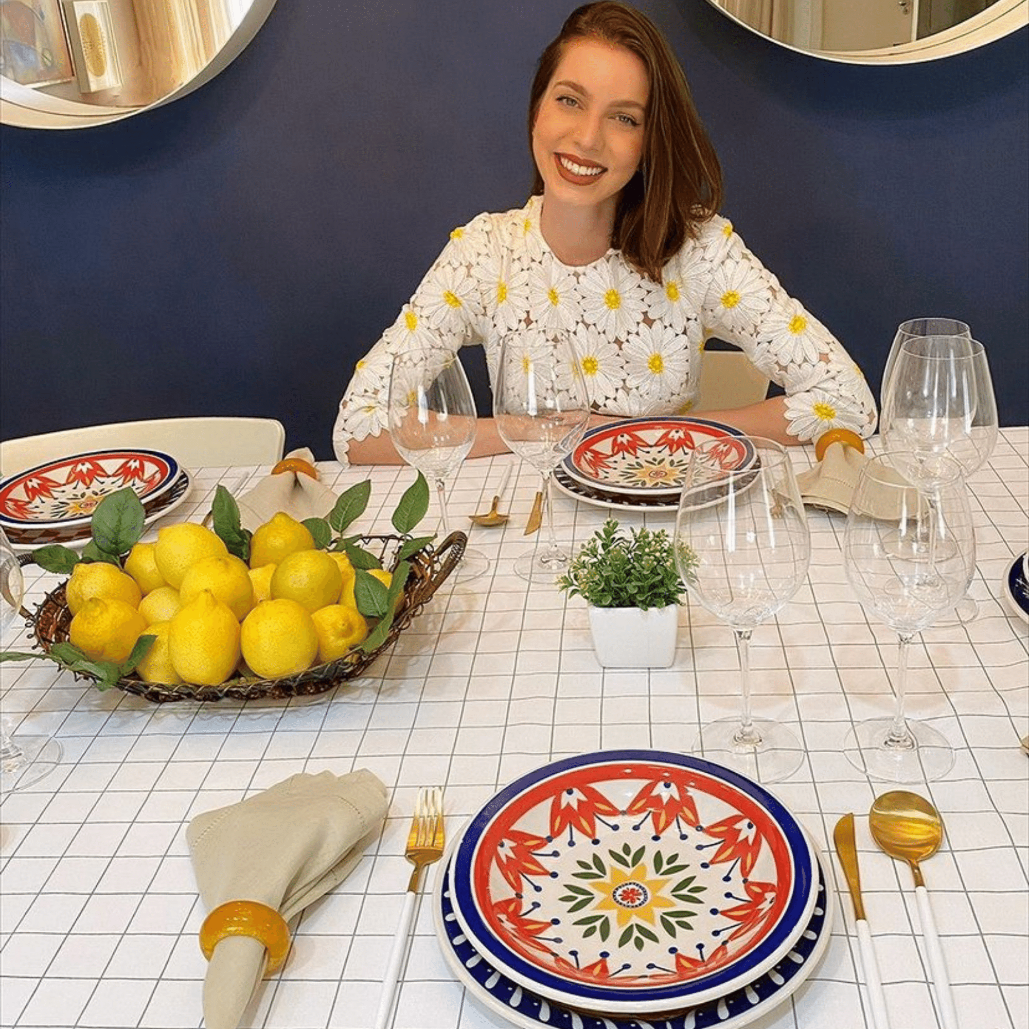 FINAL SALE - Floreal Dolce Vita 20 Pieces Dinnerware Set Service for 4