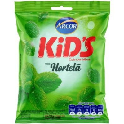 ARCOR - Balas KID's sabor hortelã - 100g