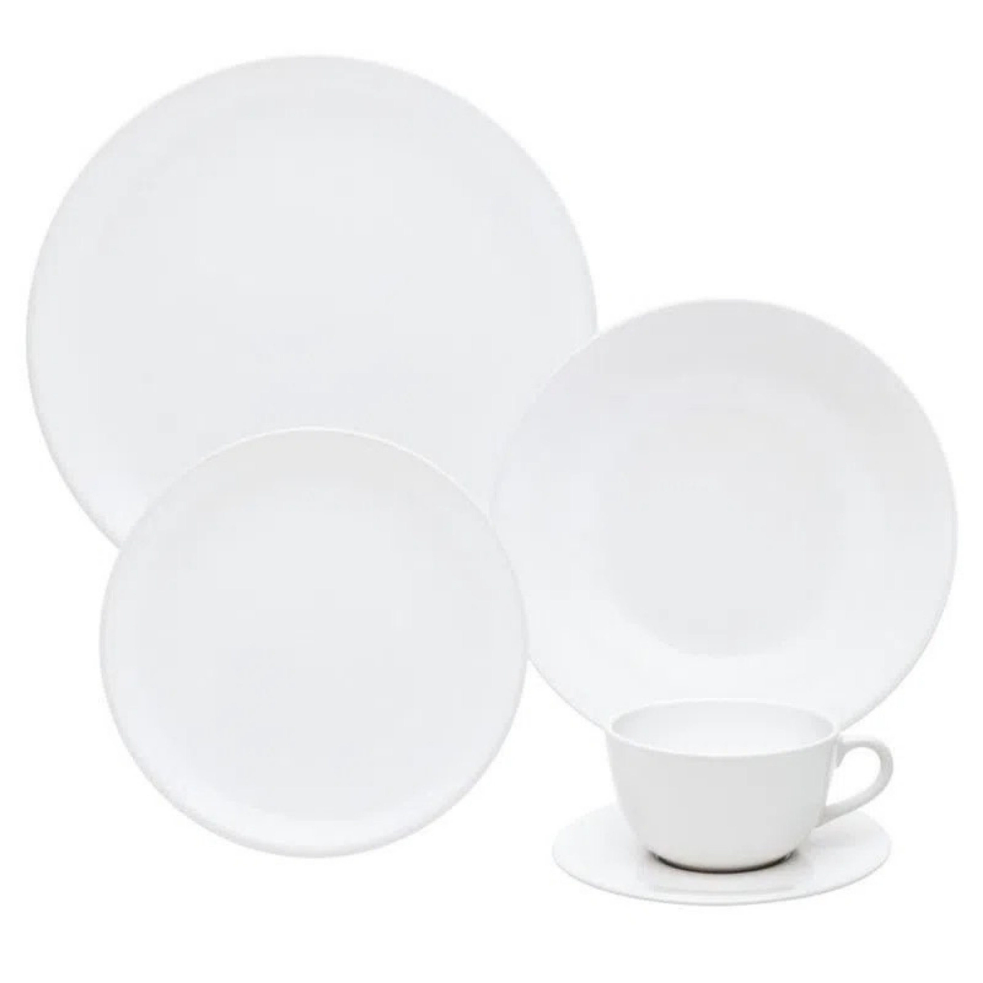 Unni White 20 Pieces Dinnerware Set Service for 4