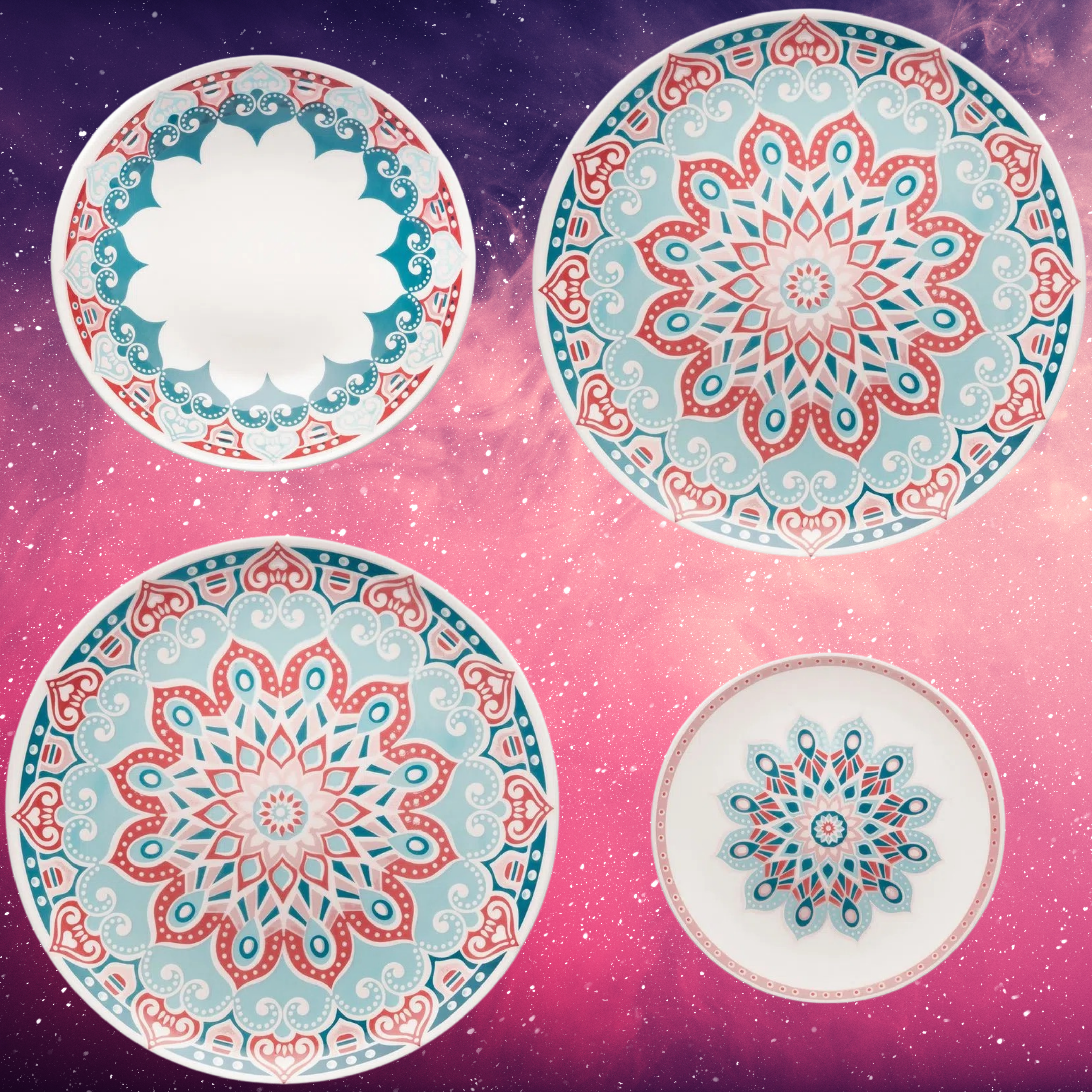 Unni Cosmic 20 Pieces Dinnerware Set Service for 4