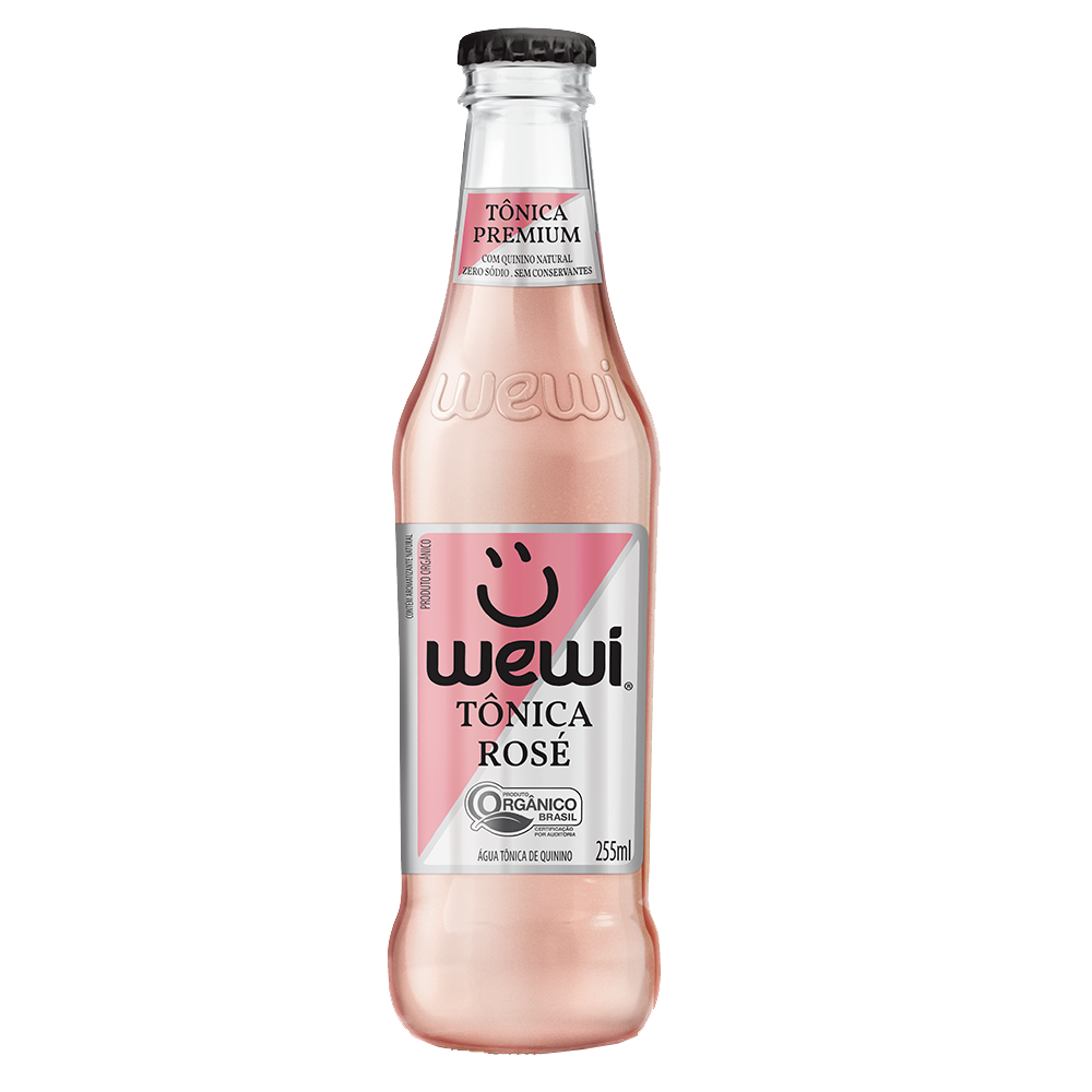 WEWI - Água Tônica Rosé Orgânica (garrafa) - 255ml **ESPECIAL: VENC 30/07/2023**