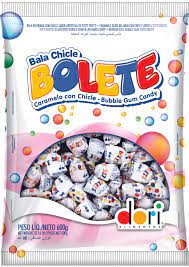 DORI - Bolete bala com chiclete (Tutti Frutti) - 600g