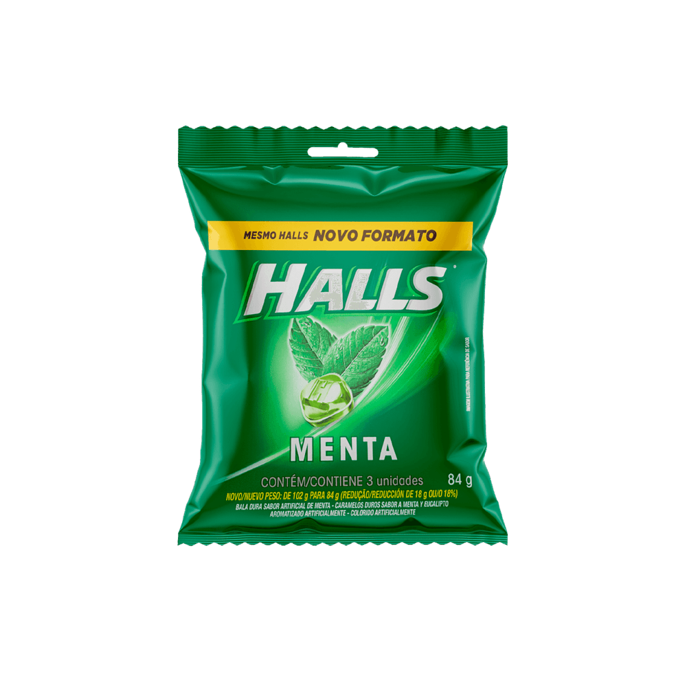 MONDELEZ - HALLS DE MENTA - 84g (3 uni)