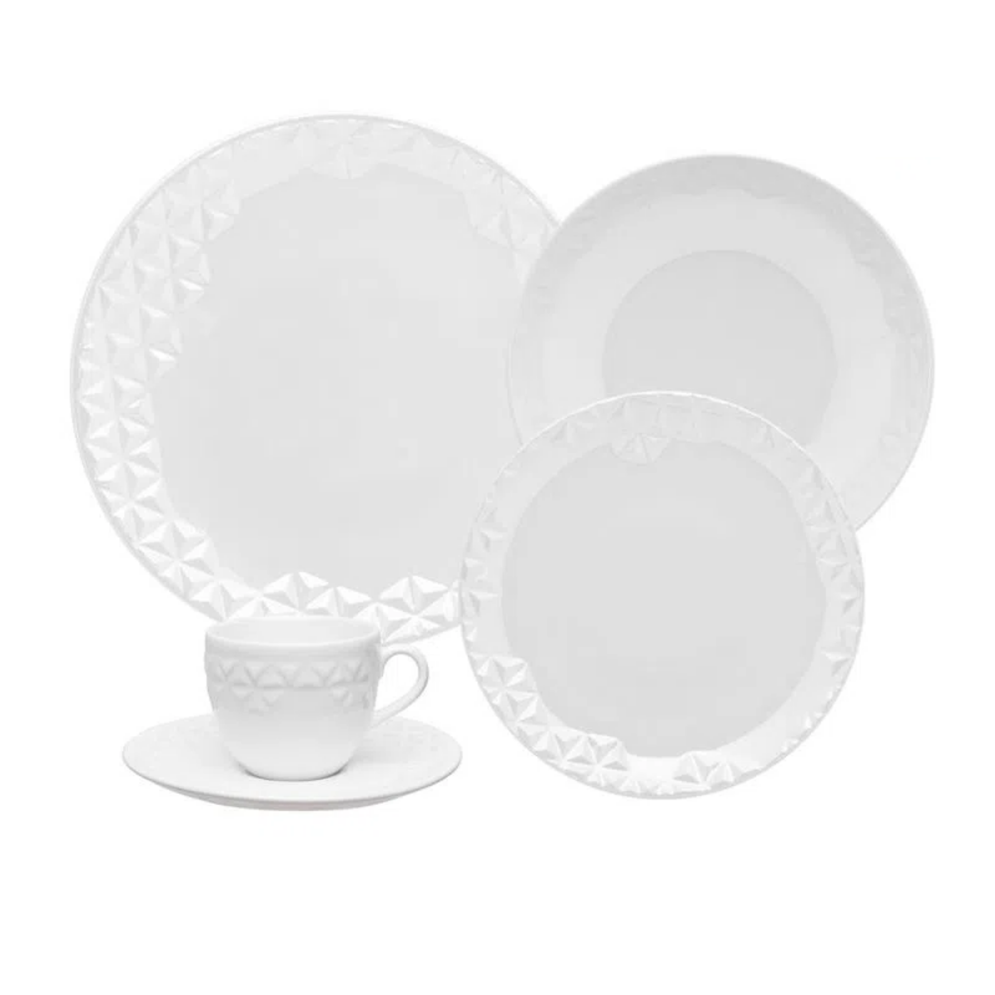 Mia Pearl 20 Pieces Dinnerware Set Service for 4