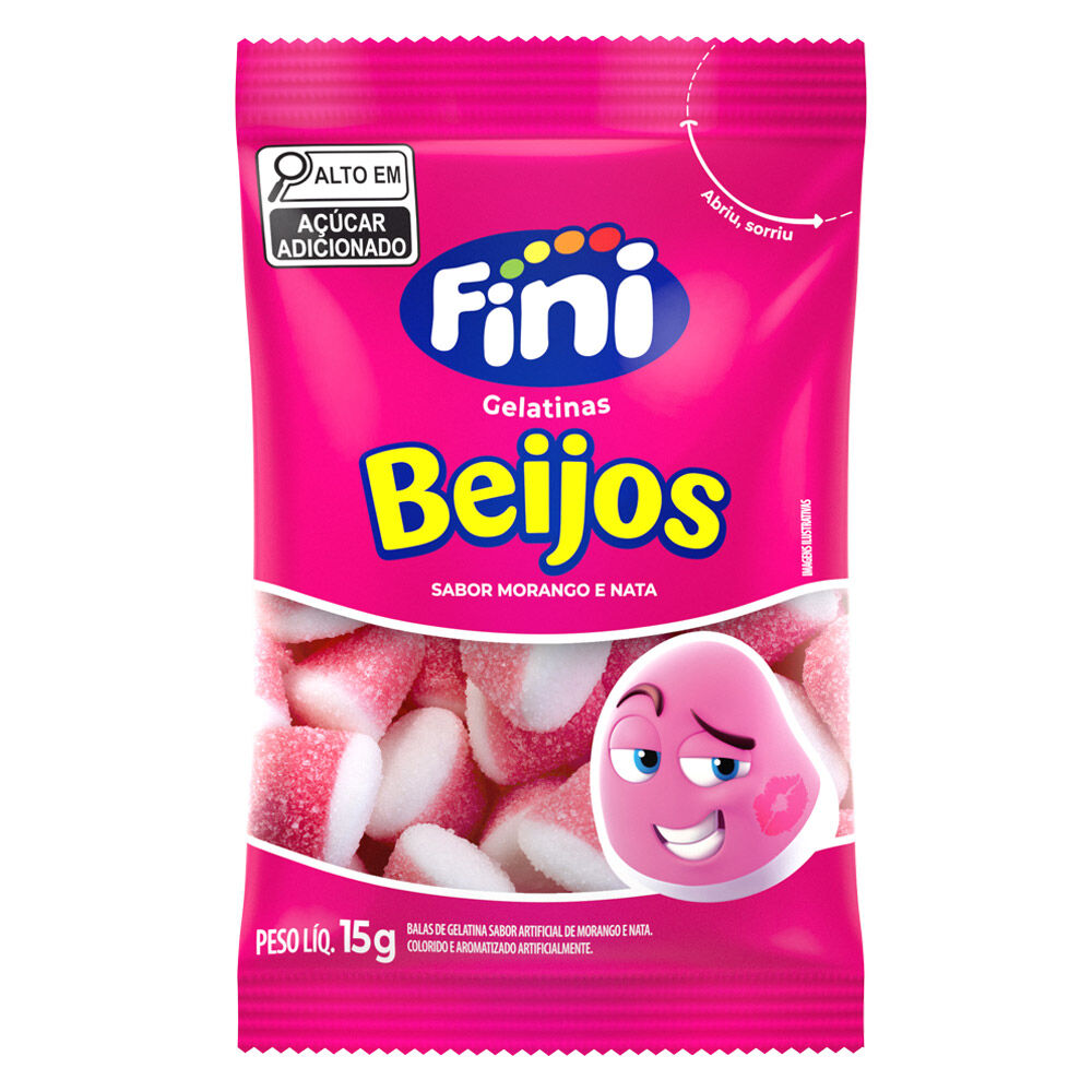 FINI - Bonbons Bisous Fraise - 15g
