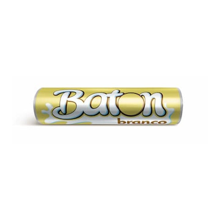 GAROTO - Barra de Chocolate Baton (Branca) - VENDA FINAL - EXPIRADO ou PRÓXIMO DE EXPIRAR