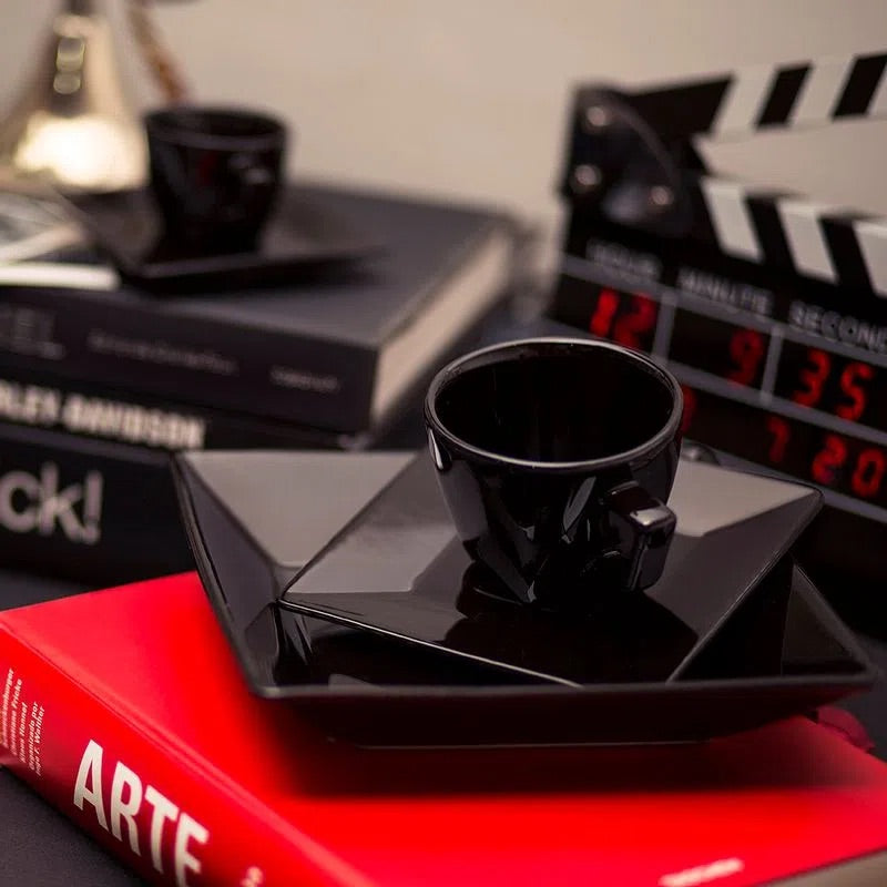 Quartier Black 20 Pieces Dinnerware Set Service for 4