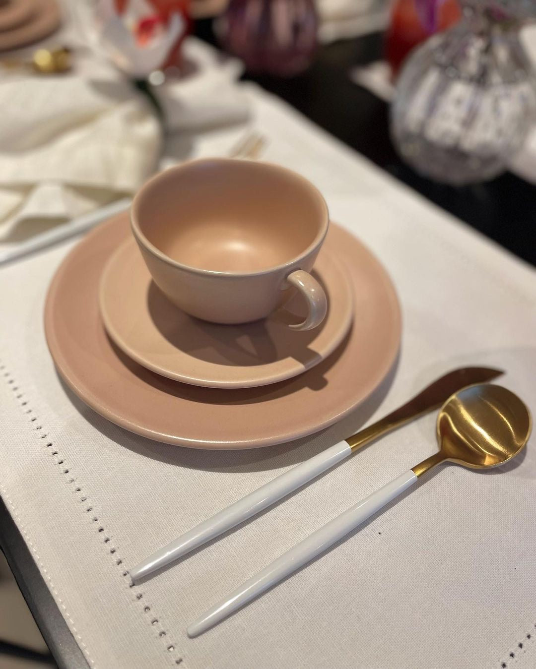 Unni Meringue 20 Pieces Dinnerware Set Service for 4 - Satin Effect
