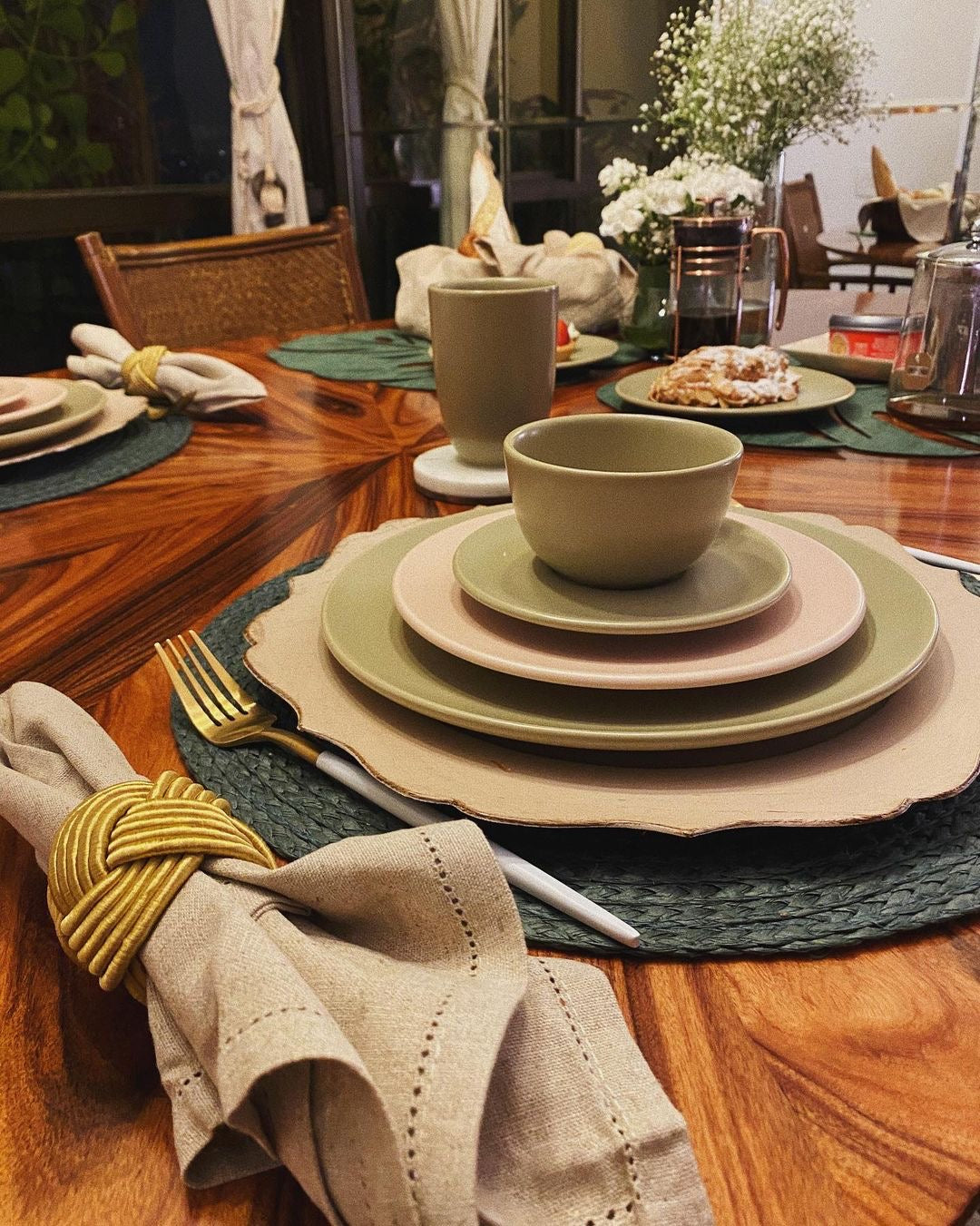 Unni Meringue 20 Pieces Dinnerware Set Service for 4 - Satin Effect
