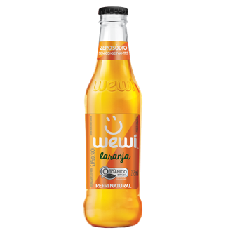 WEWI - Boisson gazeuse Bio à l'Orange (bouteille) - 255ml