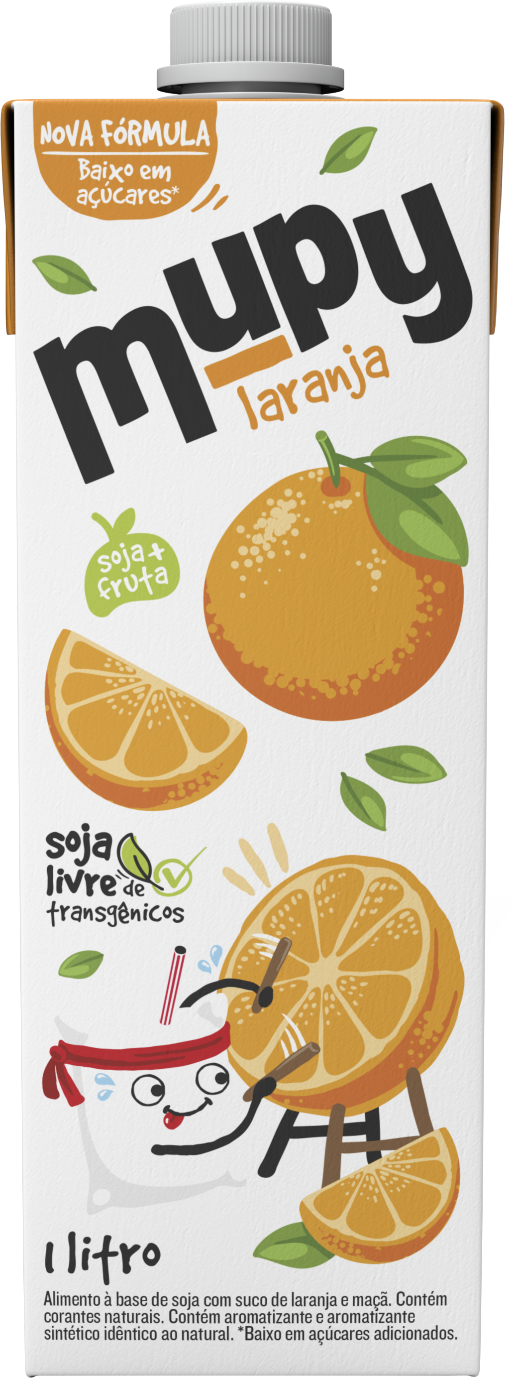 MUPY - Soy Based Drink - Orange - 1000 ml