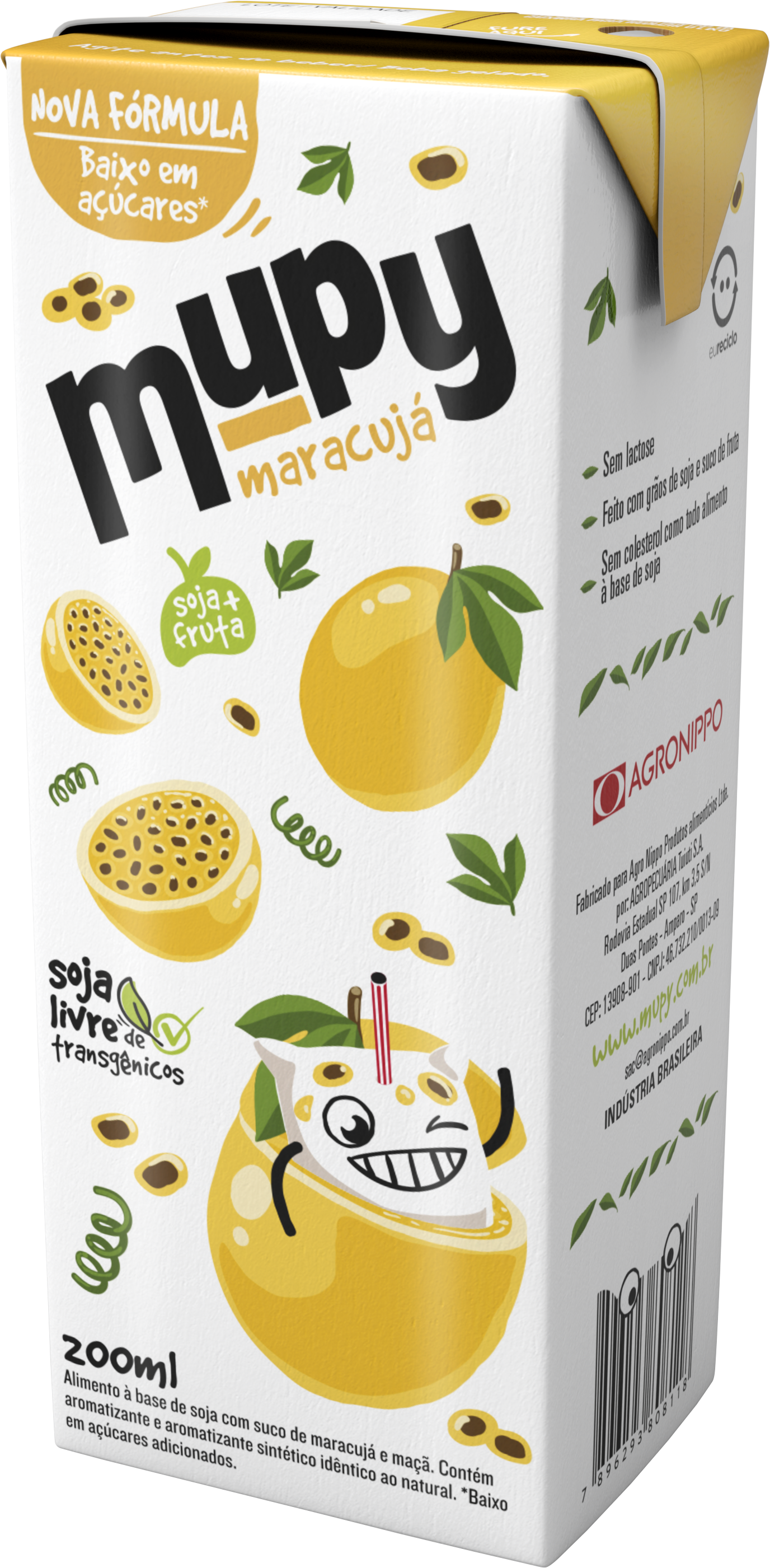 MUPY - Suco à Base de Soja - Maracujá - 200 ml