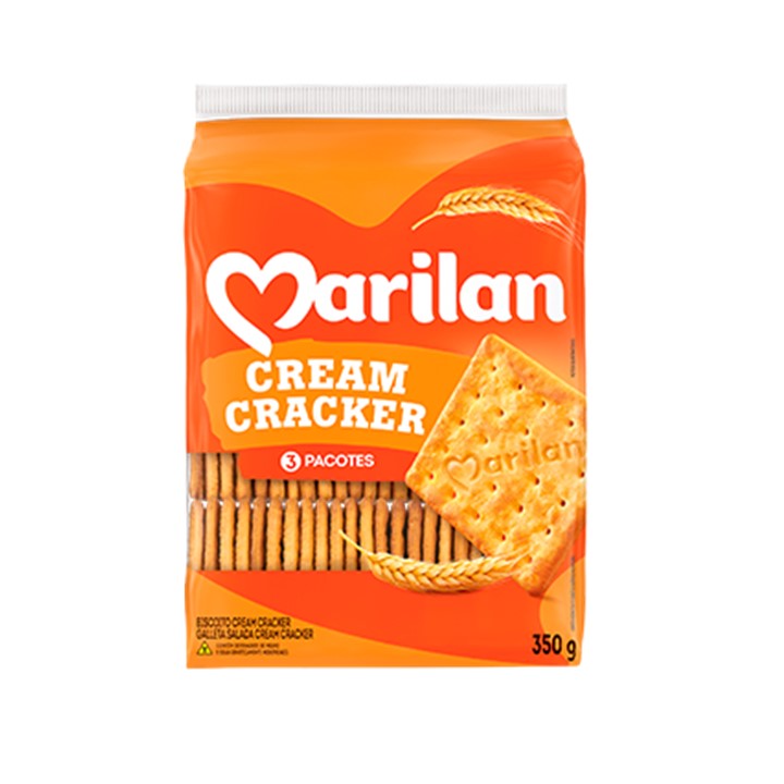 MARILAN - Biscoito Cream Cracker - 350g - VENDA FINAL - VENCIDO ou PRÓXIMO DO VENCIMENTO