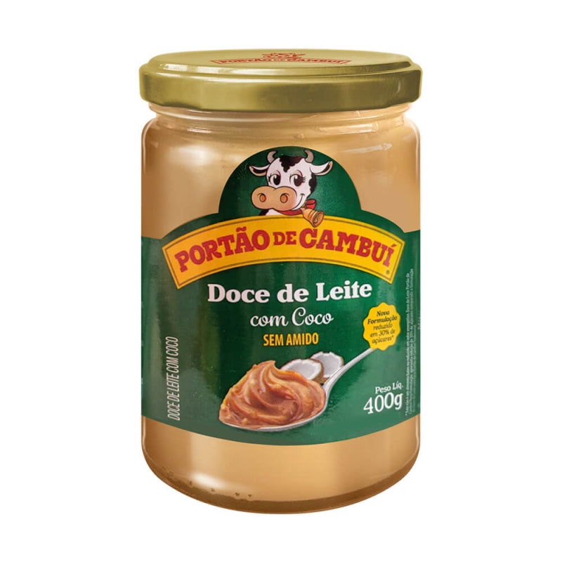 PORTAO DE CAMBUI - Tartinade Noix de Coco-Dulce De Leche 400g - VENTE FINALE - EXPIRÉE ou PRES DE L'EXPIRATION