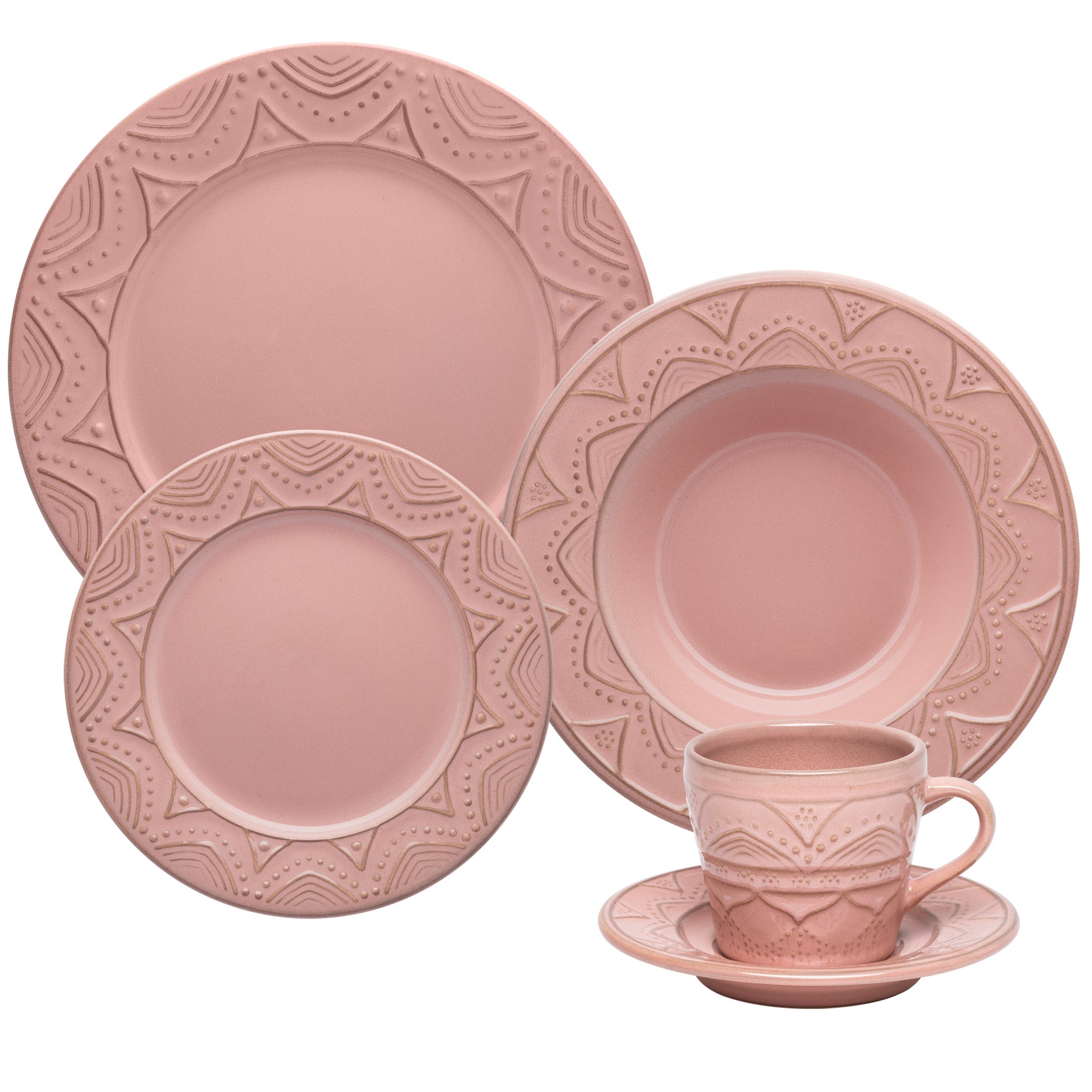 Serena Ballet 20 Pieces Dinnerware Set Service for 4