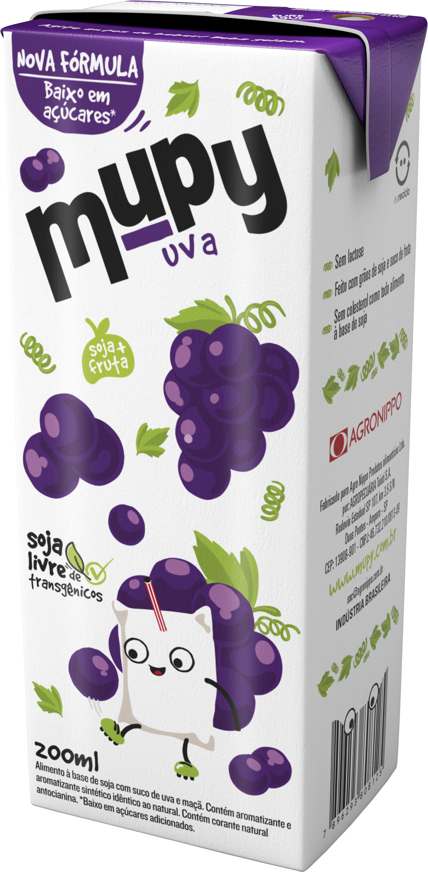 MUPY - Soy Based Drink - Grape - 200 ml