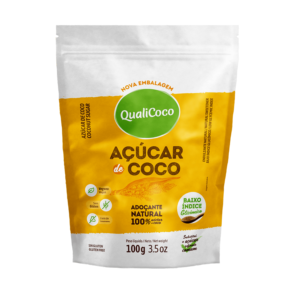 QUALICOCO - Açúcar de coco - 100g