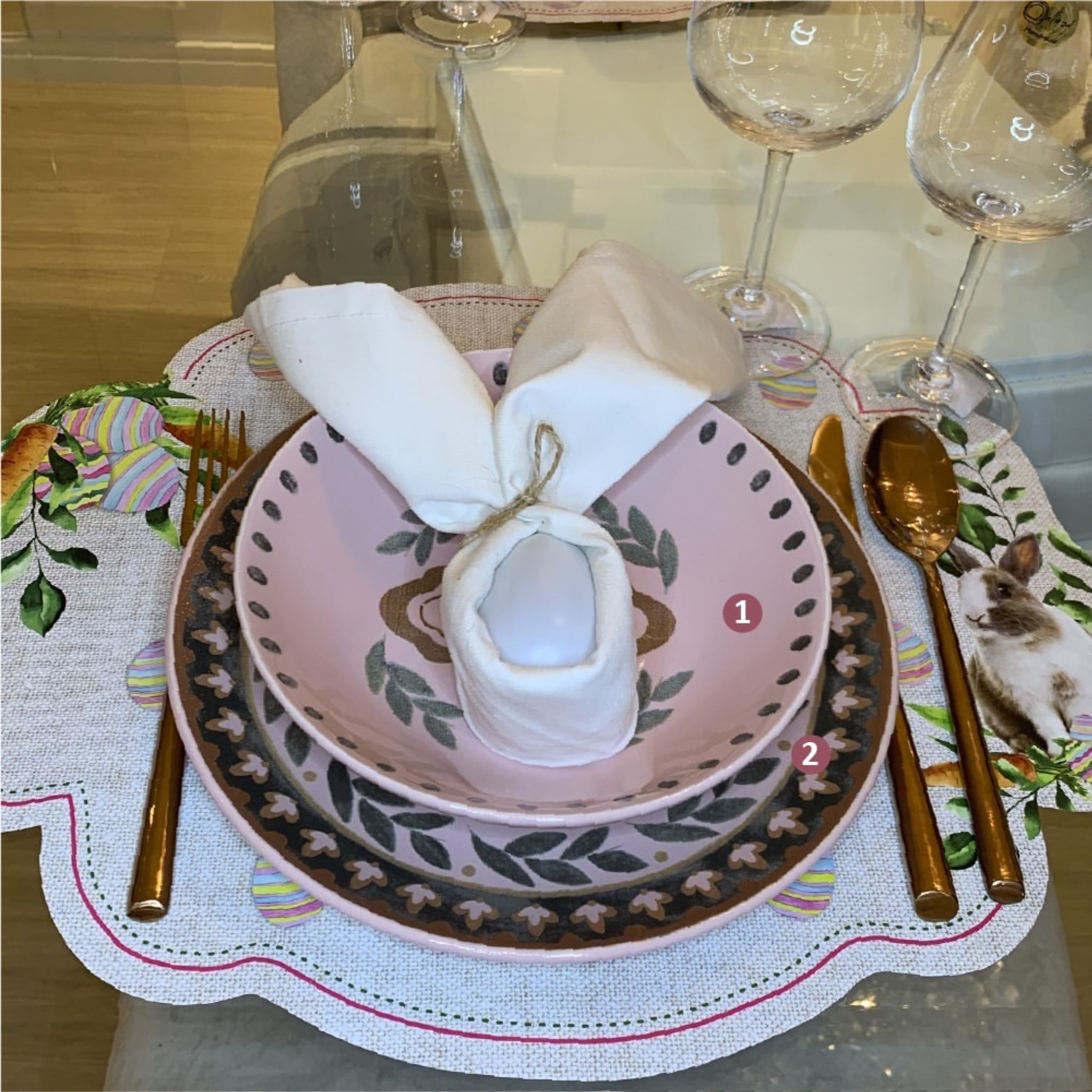 FINAL SALE - Unni Alba 20 Pieces Dinnerware Set Service for 4
